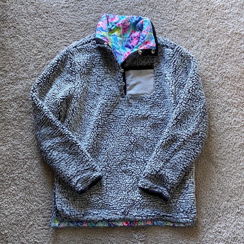 Reversible Lilly Pulitzer Sherpa